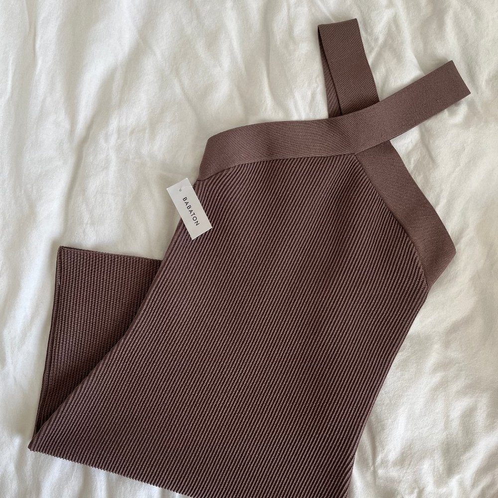 Aritzia BABATON Sculpt Knit Criss Cross Dress